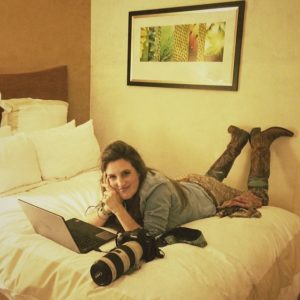 Tired Photographer in Crazy Socks