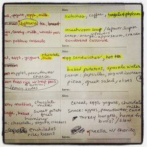 Menu Chicken Scratch