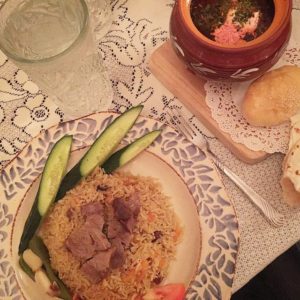 Borscht and Uzbek Plov