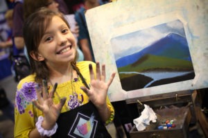 THSC Arlington 2015 - art girl by @sprittibee