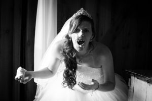 Wedding Cake in the Face via Sprittibee Photography