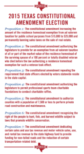 texas voting propositions on the 2015 ballot