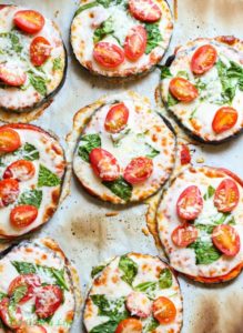 Mini Eggplant Pizzas
