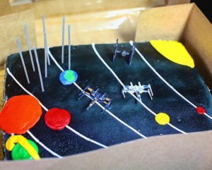 Star Wars in our Solar System Cake Idea by @sprittibee