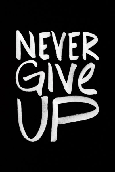 Never Give Up @sprittibee