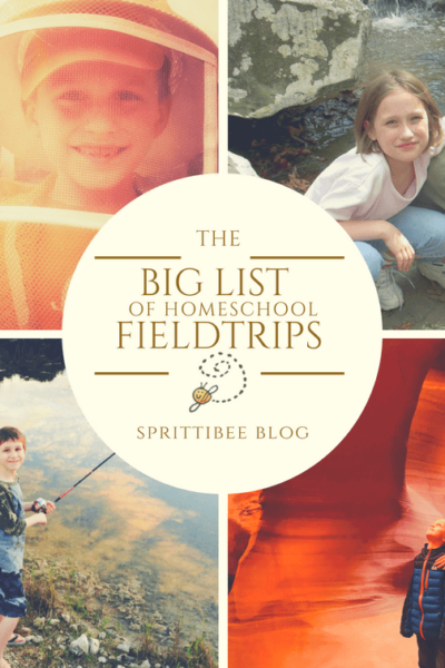 Big List of Homeschool Field Trips via @sprittibee