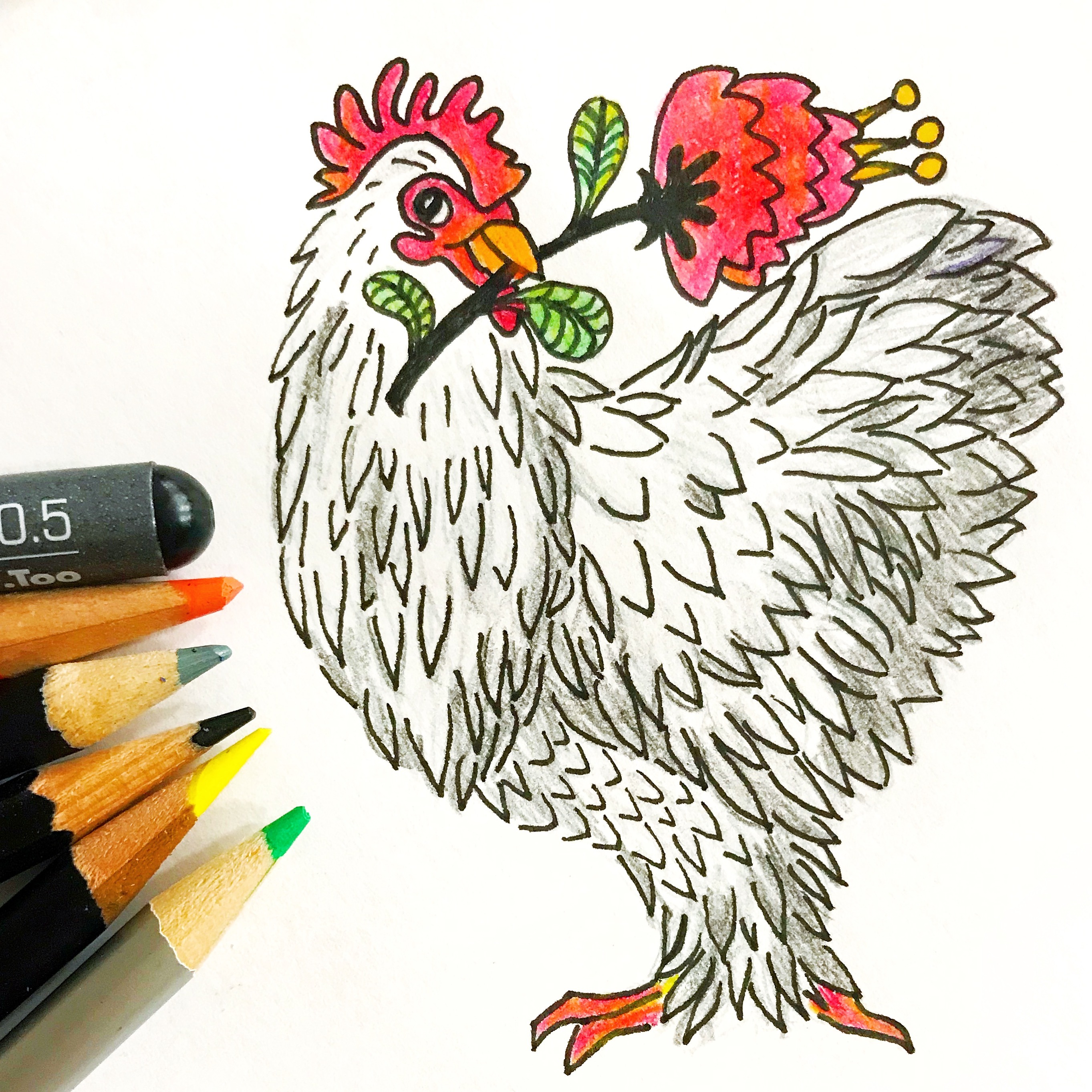 Sprittibee's Inktober Chicken